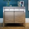 Marnie Mirrored Sideboard With 2 Doors And 2 Drawers