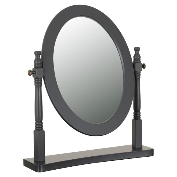 Corrie Dressing Table Mirror In Grey Frame